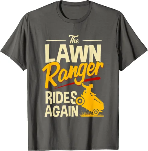 Vista 67 de The Lawn Ranger Rides Again - Camiseta de corte de césped Azul Marino