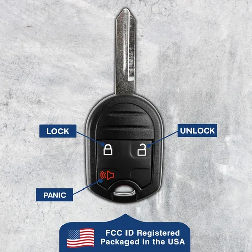 Vista 6 de KeylessOption Repuesto de control remoto abre puertas y llave de arranque sin cortar para CWTWB1U793