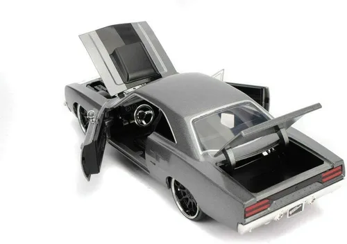 Vista 2 de Jada Fast & Furious 1:24 Dom's 1970 Plymouth Roadrunner - Coche fundido a presión, juguetes para niños y adultos