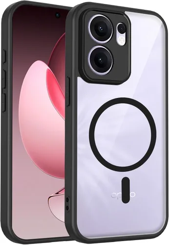 Vista 46 de Funda magnética transparente compatible con Xiaomi 17T, color negro 2 en 1 PC + TPU cubierta de teléfono a prueba de golpes, carcasa protectora