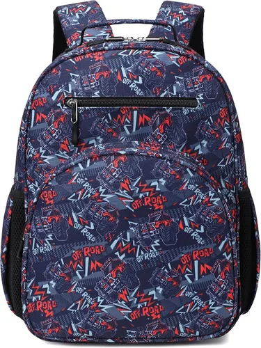 Vista 15 de abshoo Lindas mochilas ligeras para niños de 4 a 8 años de edad (coches negro)