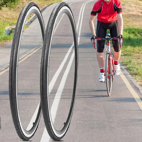 Vista 7 de Paquete de 2 neumáticos de bicicleta 700x23C plegables para bicicleta de carretera