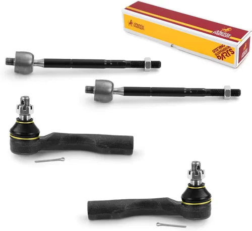 Vista 175 de Metrix Premium Chassis Parts - Kit de 4 piezas de extremos de barra de acoplamiento frontal exterior e interior compatible con Nissan Pathfinder
