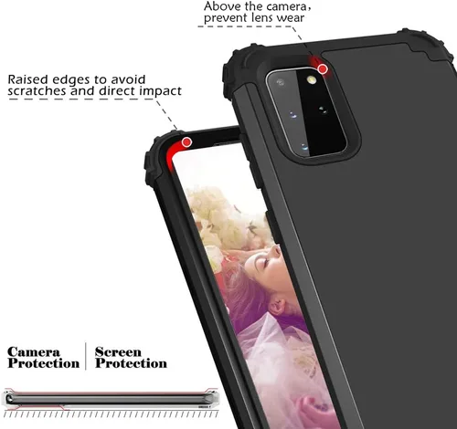 Vista 4 de Funda de teléfono para Samsung Galaxy S20 Plus Glaxay S20+ 5G, cubierta dura, a prueba de golpes, de silicona suave, híbrida, resistente, accesorios