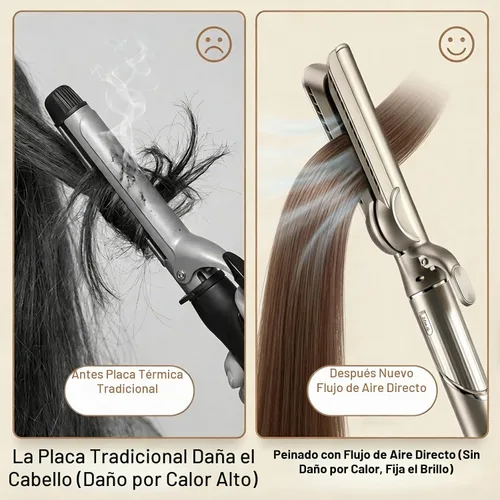 Vista 5 de Accesorio suave de flujo de aire, boquilla suave para cabello sin encrespamiento, cabello saludable sin placas calientes, perfecto para alisar