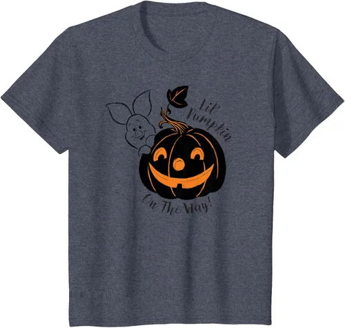 Vista 46 de Disney Camiseta de Halloween Winnie the Pooh Lil' Pumpkin on the Way, Blanco, S