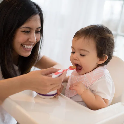 Vista 6 de Dr. Brown's Cucharas suaves para niños pequeños con mango largo para destete guiado por bebés, sin BPA (paquete de 72)