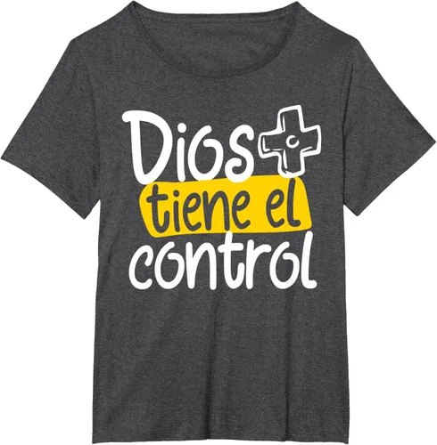 Vista 22 de Regalo Cristiano En Español Christian Spanish Dios Tiene Con Camiseta, Negro