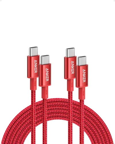 Vista 13 de Anker Cable USB C a USB C, paquete de 2 cables de carga tipo C de 100 W, carga rápida para iPhone 17 Series, MacBook Pro 2020, Pixel y más