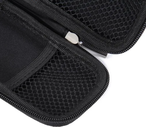 Vista 9 de Estuche pequeño para lápices, estuche rígido para plumas estilográficas ejecutivas, bolígrafos - Negro