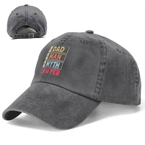 Vista 8 de Dad Man Myth Lawyer Baseball Cap for Men Women Hats Adjustable Vintage Washed Cotton Dad Hat