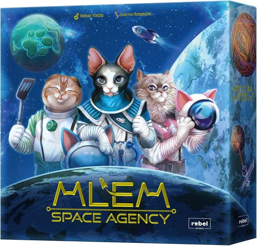 Vista 2 de Rebel Studio MLEM: Juego de mesa de la agencia espacial – ¡Aventuras Perfectas de Gastronautas! Juego de estrategia con dados, divertido juego