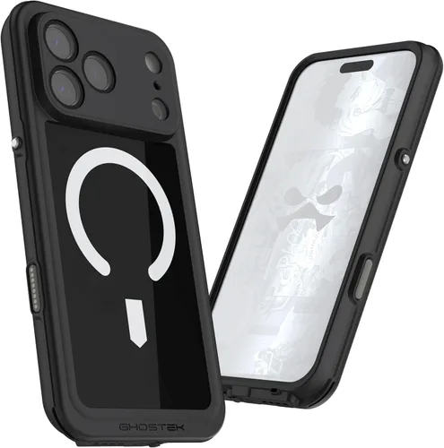 Vista 59 de Ghostek NAUTICAL funda delgada para iPhone 14 Plus a prueba de golpes impermeable con protector de pantalla y imán MagSafe con carga inalámbrica