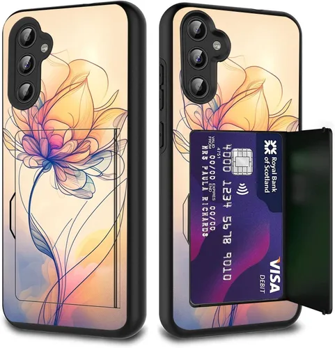 Vista 98 de Funda híbrida de doble capa con función atril para Samsung Galaxy A16 5G de 6.9 pulgadas, diseño de vaca con bandera estadounidense