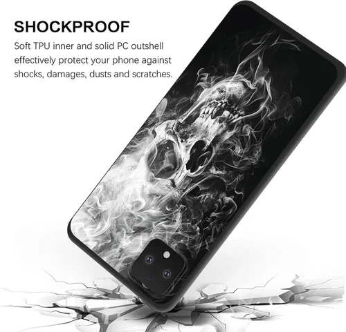 Vista 357 de Funda delgada para Google Pixel 4 XL, funda delgada de silicona de TPU suave a prueba de golpes para Google Pixel 4 XL, astronauta Galaxy