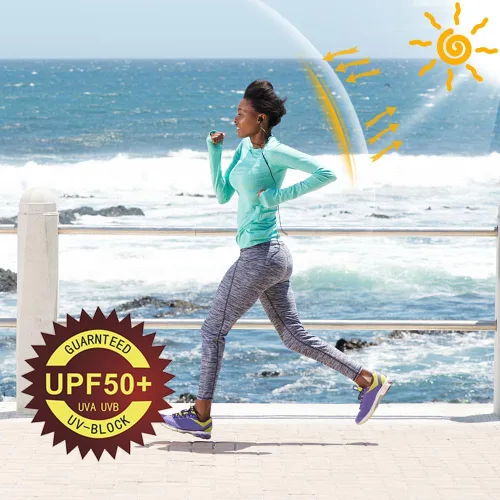 Vista 5 de Willit Women's UPF 50+ Sun Protection Shirt Long Sleeve SPF UV Shirt Rash Guard Swim Hiking Fishing Tops Lightweight