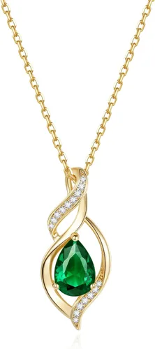 Vista 17 de FANCIME Collar de piedra natal para mujer, regalo de cumpleaños para ella 10 - Ópalo