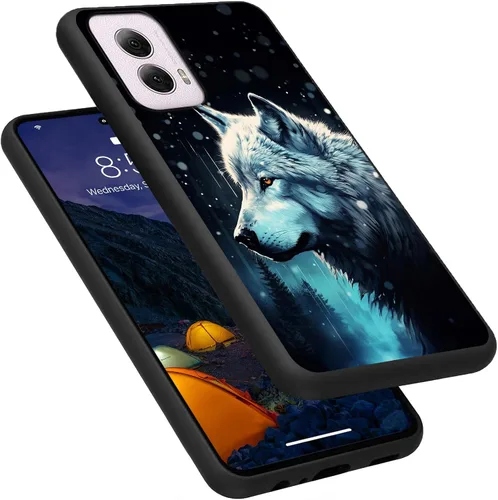 Vista 121 de Funda para Motorola Moto G Play 4G 2024, delgada y ligera, de silicona de TPU suave, color negro, ultrafina, para Motorola Moto G Play 4G 2024, Art