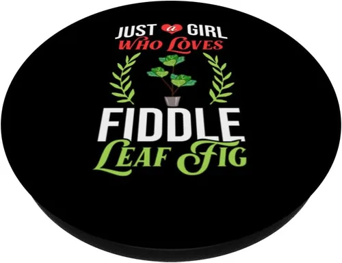 Vista 2 de Fiddle Leaf Fig Ficus Lyrata Care Tree Plant Soil Indoor PopSockets Swappable PopGrip