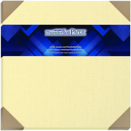 Vista 10 de 150 hojas de papel de cubierta de lino marfil 80# - 3 x 5 pulgadas (3 x 5 pulgadas) Índice, tarjeta de recetas, foto, tamaño del marco