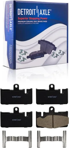 Vista 146 de Detroit Axle - Pastillas de freno para Avalanche Express Suburban Savana Yukon XL 1500 Chevy Tahoe GMC Cadillac Escalade, Pastillas de freno