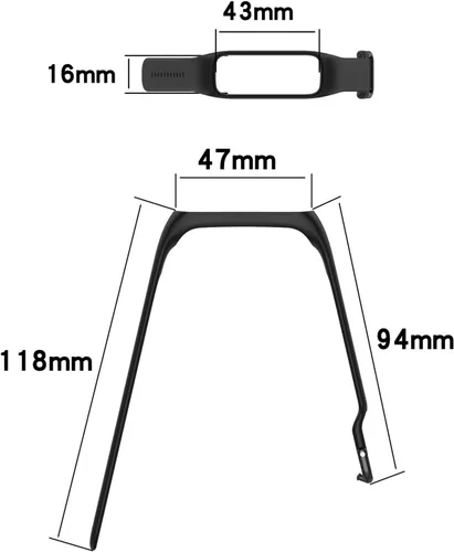 Vista 7 de Compatible con accesorios de correa de silicona de repuesto para Samsung Galaxy Fit 2 Band