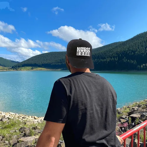 Vista 5 de KAYJAY Nurse Squads Hat Womens Summer Hat AllBlack Mens Beach Hat Gifts for Dad Running Cap