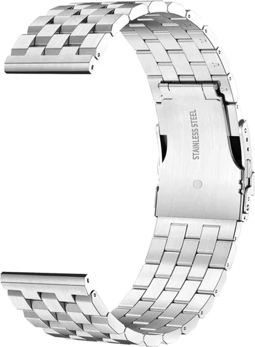 Vista 2 de QUNDAXI Correa de reloj de acero inoxidable de 0.709in, 0.787in, 0.866in, 0.945in, metal de lujo de liberación rápida para hombres y mujeres