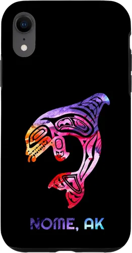 Vista 8 de iPhone 15 Nome Alaska Native American Orca Killer Whale Case