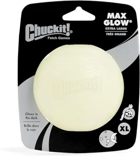 Vista 13 de Chuckit! Bolas inflables que brillan en la oscuridad – Pelota para perros, juguete Chuckit para perro, bolas de brillo máximo – S, 2 pulgadas