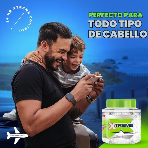 Vista 5 de Xtreme Pro-Expert - Gel transparente para el cabello, sin alcohol, control las 24 horas con aloe vera, tamaño de viaje, 3.39 onzas (paquete de 24)