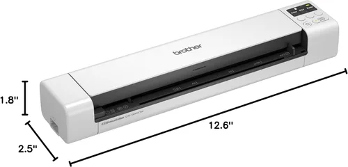 Vista 5 de Escáner de documentos móvil compacto inalámbrico y duplex Brother DS-940DW