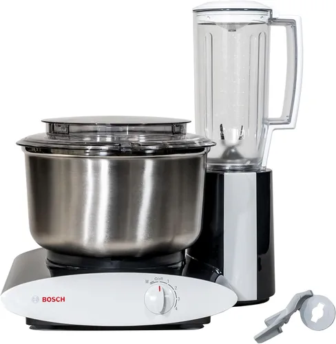 Vista 11 de Bosch Universal Plus- Batidora de pie con paquete de accesorios NutriMill Baker's Pack que incluye raspador de tazón, paletas para galletas