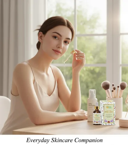 Vista 6 de Herbs Botanica Kumkumadi Oil Pure Ayurveda Face Oil con azafrán, suero hidratante facial 26 hierbas 1.0 fl oz