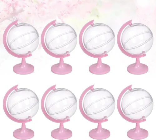 Vista 9 de 12 mini contenedores de caramelos de globo, cajas de plástico transparente para dulces, organizador de almacenamiento de dulces, estuche de dulces