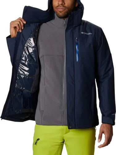 Vista 5 de Columbia Chaqueta Last Tracks para hombre, Collegiate Navy Melange, talla L