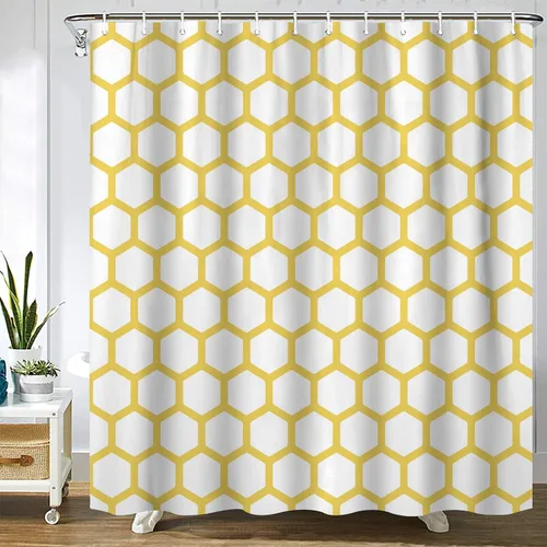 Vista 12 de Cortina de ducha de matemáticas, mesa multiplicadora, 1 a 12, cortinas de ducha impermeables, estilo educativo, decoración de baño, tela