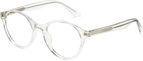 Vista 12 de Cyxus Gafas de luz azul para mujer, redondas, para computadora, con bloqueo de rayos azules, marco Tr90, antideslumbrante, tensión Round blue