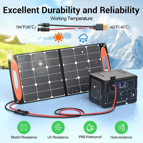 Vista 7 de Bateria Power Cable de extensión de conector solar de 3.3 pies a XT60, panel solar de 12 AWG a XT60, cable de extensión de carga para panel solar
