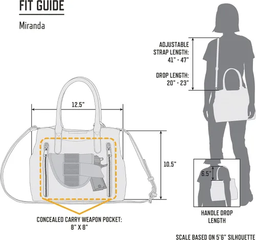 Vista 6 de Browning Concealed Carry Purse, Premium Holstered Handbag with Safety Locking Option