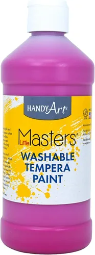 Vista 65 de Handy Art Little Masters - Pintura lavable, 16 onzas, color negro Bright & Mixable, High Opacity, Washable Colors for Classroom, Students, Kids