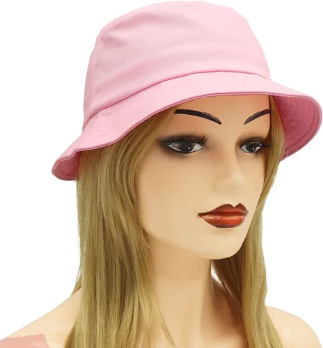 Vista 4 de Umeepar Sombrero unisex de algodón plegable para el sol, color liso para hombres y mujeres
