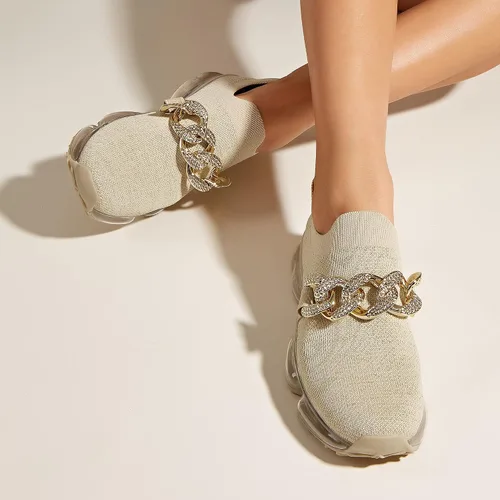Vista 7 de LUCKY STEP - Tenis con cámara de aire de moda para mujer, transpirables, informales, cómodos y ligeros, para caminar
