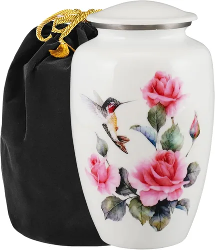 Vista 8 de Urnas de Recuerdo de Mariposa y Colibrí para Cenizas Humanas - Urnas Decorativas, Urnas para Cenizas Humanas Mujer y Hombre, Urnas para Cenizas