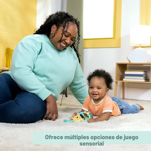 Vista 6 de Bright Starts Disney Baby Winnie The Pooh Juguete de Actividad Oso Ocupado, Juguete de Cochecito Unisex, Recién Nacidos en Adelante