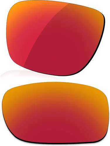 Vista 4 de Lente polarizada de repuesto para gafas de sol Oakley Holbrook OO9102 - Negro oscuro+gris plateado+rojo fuego+azul hielo