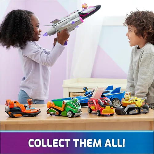 Vista 8 de Paw Patrol: The Mighty Movie, juguete de camión de bomberos con figura de acción Marshall Mighty Pups, luces y sonidos, juguetes para niños y niñas