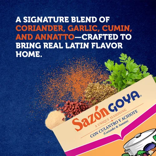 Vista 3 de Goya Foods Sazón Condimento con cilantro y Annatto, 1.41 onzas (paquete de 36)