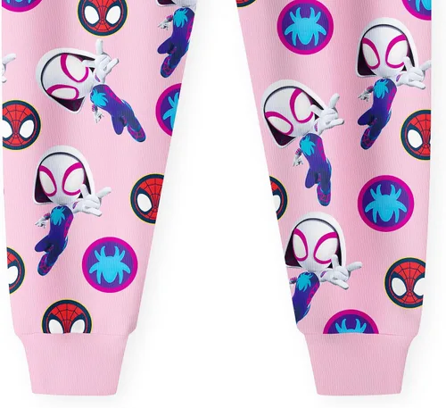 Vista 6 de Byriady Conjunto de pantalones para niñas, disfraz de dibujos animados, camiseta y pantalones, ropa de juego casual para niños de 2 a 7 años