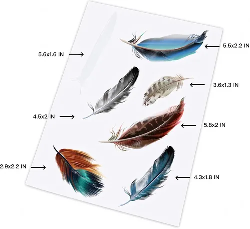 Vista 7 de Calcomanías de vinilo para automóvil, cubierta transparente de plumas de pájaro, impermeables, para parachoques de automóviles, motocicletas